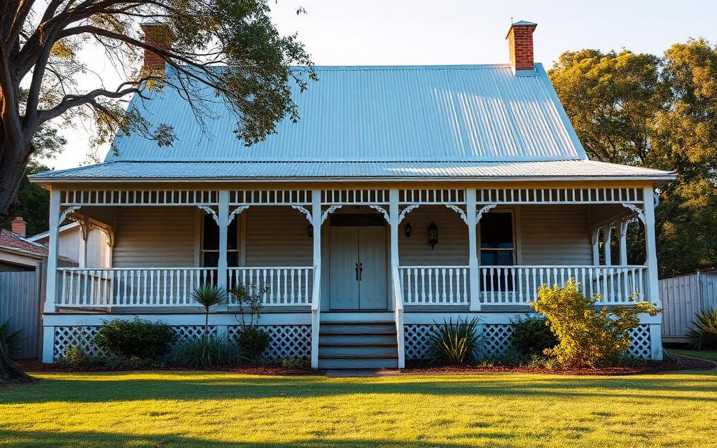 Concept placeholder image of a Queenslander weatherboard house with a wide veranda